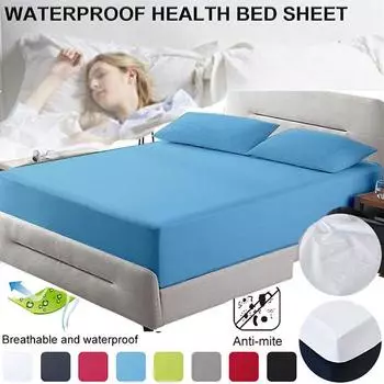 Простыня разного размера, водонепроницаемая, против пыли, клещей и бактерий, наматрасник, защитная простыня для постельного белья, простыня с глубоким карманом 80x200+30cm Only A Sheet