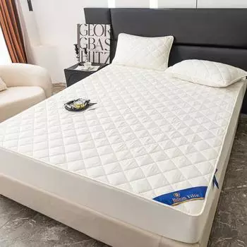 Простыня с хлопковой подкладкой для матери и ребенка, однотонный защитный чехол для матраса в отеле в том же стиле 90*200cm