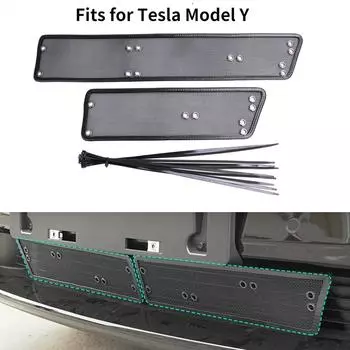 Protect Net Moth Leaves Front Trunk Insect Guard Grille Cover Fit for Tesla Model Y 2024 Accessories Air Conditioning A/C Intake