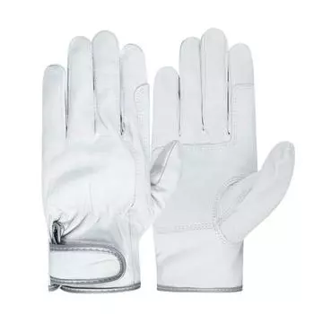 Protection Gloves Cowhide High Temperature Resistant Welding Welder Gloves Welding Abrasion Resistant Oven Mitts Protective Gloves Short Men 2300 Gray White M