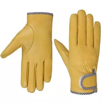 Protection Men and Women Sheepskin Gloves Welding Welder Handling Abrasion Resistant Durable Non Slip Working Machinery Safety Protection Locomotive Yellow unlined M