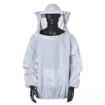 Protective Beekeeping Jacket Veil Smock Beekeeping Hat Sleeve Beekeeper Anti-bee Suit Anti-bee Bite Farming Clothing Coverall