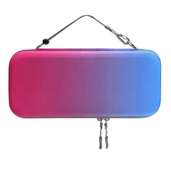 Protective Carrying Case Large Capacity Gamepad Storage Bag Travel Portable Pouch 2-way Zipper For Switch 2Console Accessories Black