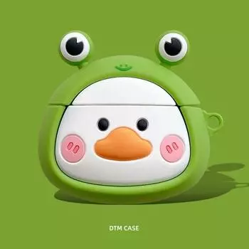Protective Case 4e Cute Duck 5i Zhizhen Edition Freeclip Shiba Inu SE2 Wireless Bluetooth Earbuds Case Freebudspro3 Silicone Pro2 + Drop-Resistant 4i