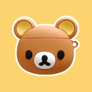 Protective Case 6i Pine Bear SE2 Second Generation Freeclip Third Generation Freebudspro3 Bluetooth Earbuds Case 4e Fifth Generation Pro2 Silicone AirPods 4 Noise Reduction Brown Bear-head]