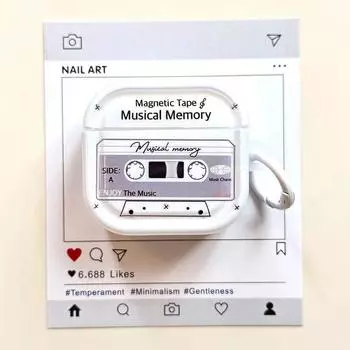 Protective Case Active Noise Reduction Apple 3 Generation Bluetooth Earbuds Case Pro 2 Earphone Sleeves Korean Style Fancy Ins Niche Style Shell Apple Airpods Pro [Tape drive] send ring