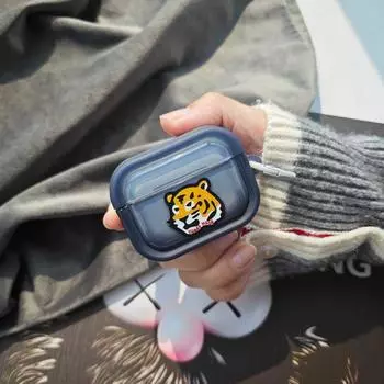 Protective Case Trendy Creative Soft Shell Cartoon Transparent Drop-Resistant Fun Three-Dimensional Duck Tiger Bear Stylish New Cute Cartoon