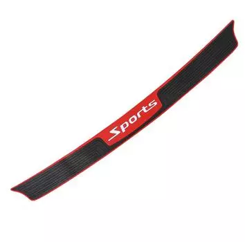 Protective Cover For The Rear Bumper Of The Car, Rubber, With A Decorative Strip, Scratch Protection, Trunk Sills