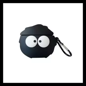 Protective Cover Iqootws1e Wireless Bluetooth Earbuds Case Niche Style New Cute Cartoon Silicone Young Adult Heart Iqootws1e Stylish Drop-Resistant vivo TWS3e/3i Black Coal Ball [Iron Hook]]
