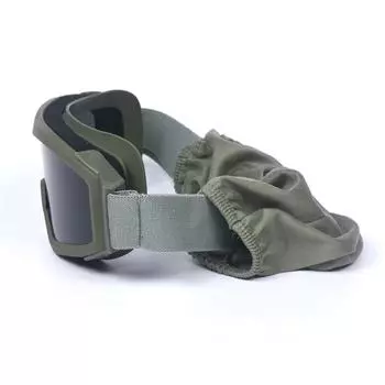 Защитные очки для езды на мотоцикле, ветрозащитные, защитные от песка, тактические, противовзрывные, защитный щиток для лица, очки для мотокросса и лыж зелёный