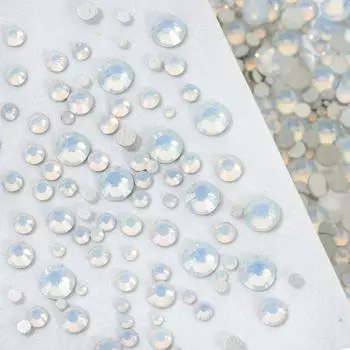 Protein Series Плоское дно Алмазный нейл-арт Украшения Ногтей Алмаз Guomao Алмазный Стеклянный Кристалл Алмаз Цветной Алмаз Маленький Алмаз Аксессуары ss4-ss12 [about 300 pieces]