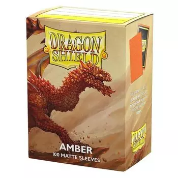 Протекторы Dragon Shield Standard Matte Amber (100 штук) янтарь