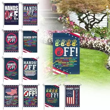 Протест Социальное обеспечение и Medicare Флаги протеста Смешные баннеры Доставка на следующий день Дом Флаги для сада One Size