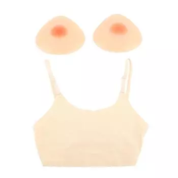 Протезный бюстгальтер для груди, треугольный, мягкий, дышащий, приятный для кожи, силиконовый, искусственный бюст, формы для A Cup