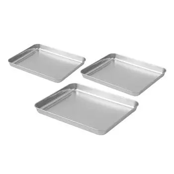 Противень для хлеба из нержавеющей стали Инновационный прямоугольный противень для барбекю Утолщенный противень для выпечки на пару Small