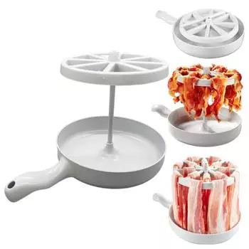 Противень для микроволновки с беконом, хрустящий бекон, экономитель жира с сеткой для духовки