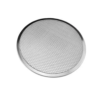 Противень для пиццы из алюминиевого сплава - обеспечивает долговечность и нетоксичность. Противень для пиццы из чугуна. Противень для пиццы Detroit Pizza Pan, серебристый, 6 дюймов 1 6 inches,1