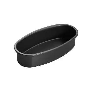 Противень для сыра из углеродистой стали овальной формы из углеродистой стали для кухни, кулинарии, выпечки, инструмента, черного цвета чёрный