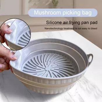 Противень для выпечки фритюрницы, пищевая посуда для выпечки, антипригарный водонепроницаемый силиконовый противень для жарки для ресторана Square серый