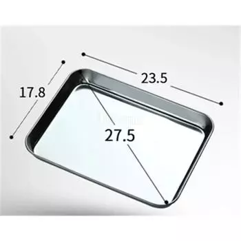 Противень для выпечки из нержавеющей стали 304, подставка для барбекю со съемной решеткой для охлаждения, противень для выпечки, нетоксичный, подходит для посудомоечной машины