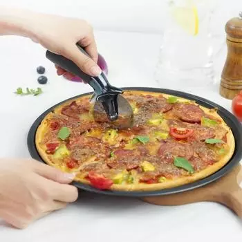 Противень для выпечки из углеродистой стали, противень для пиццы с отверстиями (не прилипающий) Противень с отверстиями Подставка для посуды Подставка для выпечки Инструменты для выпечки