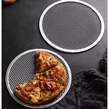 Противень для выпечки пиццы 8/10/14 дюймов, сетка для пиццы своими руками, металлическая сетка, антипригарные формы, алюминиевые формы для тортов, инструменты, посуда для выпечки, кухонные принадлежности
