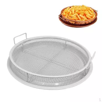 Противень для выпечки с решеткой, сетка для защиты от жарки, корзина для хрустящей корочки для духовки, противень Silver