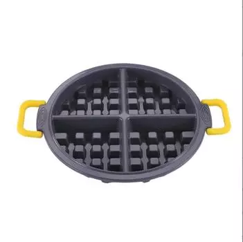 Противень для выпечки вафельного торта, фритюрница, духовка, бытовой инструмент для выпечки, силиконовая форма для торта чёрный