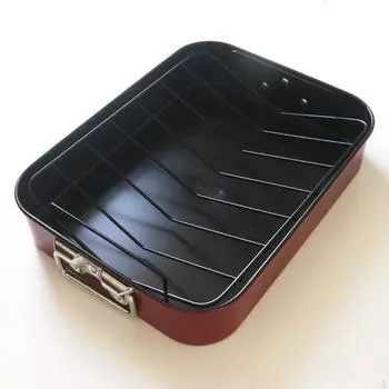 Противень для жарки индейки, рыба, приготовление на пару, антипригарный противень из нержавеющей стали для запекания