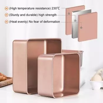 Противень квадратный Unibody дизайн из углеродистой стали модные формы для выпечки противень инструменты для выпечки 6inch