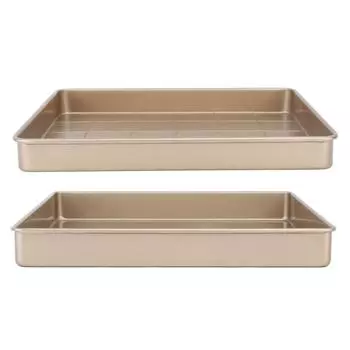 Противень Многофункциональный противень из углеродистой стали для выпечки с антипригарным покрытием Противень для духовки с быстрым нагревом для слоеного теста Type 2