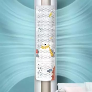 Противоцарапинный вертикальный тип, современный пылезащитный кондиционер с защитой от прямого выдувания, перегородка кондиционера на лобовом стекле белый