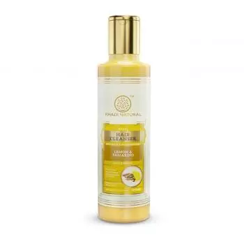 Противогрибковый шампунь с Лимоном и Тамариндом (210 мл), Lemon & Tamarind Hair Cleanser, Khadi Natural 210ml