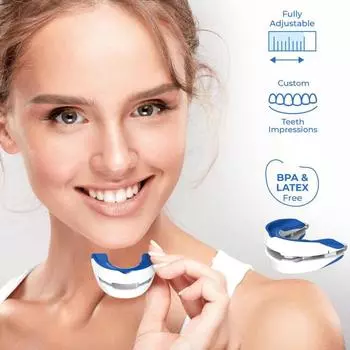 Противохраповая капа регулируемая BPA латекс без BPA мужчины женщины универсальный лучший ночной сон против храпа капа устройство