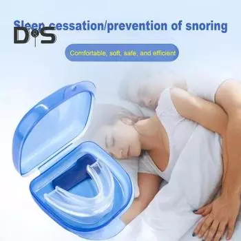 Противохраповая капа регулируемая BPA латекс без BPA мужчины женщины универсальный лучший ночной сон против храпа капа устройство синий