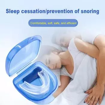 Противохраповая капа регулируемая BPA латекс без BPA мужчины женщины универсальный лучший ночной сон против храпа капа устройство синий