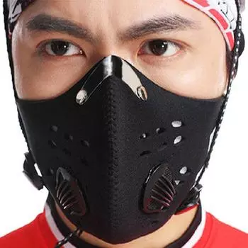 Противокапельная велосипедная маска для верховой езды, бега, дыхательного клапана с активированным углем для мужчин и женщин, универсальная, дышащая, против загрязнения, против дымки, на открытом воздухе