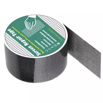 Противомоскитная сетка из стекловолокна, самоклеящаяся заплатка для ремонта, легко наносится, наклейка для ремонта сетки от насекомых для дома чёрный