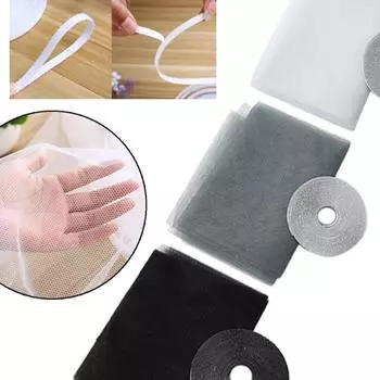 Противомоскитная сетка от мух, оконная сетка, клейкая сетка от комаров, насекомых, летающих насекомых, сетка, шторы для кухонных окон, домашняя защита 1.3x1.5m белый