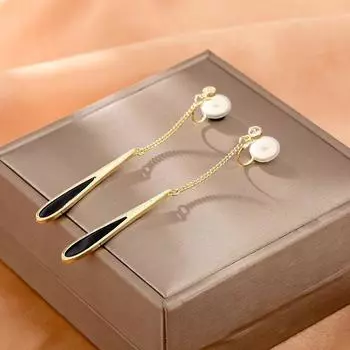 Противомоскитная спираль без пирсинга, зажим для ушей, модный длинный зажим для ушей, женский, новинка 2023 года, аксессуары для ушей