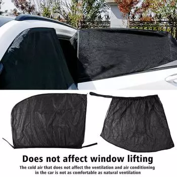 Противомоскитные экраны для боковых окон автомобиля, автомобильные шторы, сетчатые шторы, сетка для защиты переднего и заднего окон автомобиля, солнцезащитный козырек