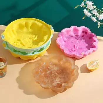 Противообледенительная форма с легкостью, форма для чаши для льда, пищевой гаджет, домашний гаджет, кухонные принадлежности жёлтый