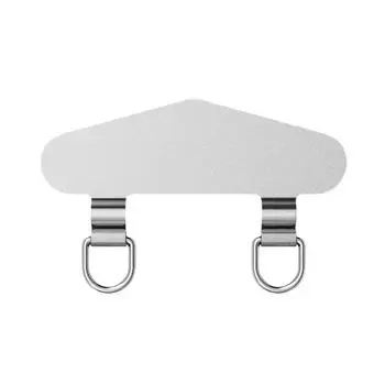 Противопотеря Клипса-подставка для телефона с двойной цепочкой Легко носить Подходит для мобильных телефонов и ключей Надежное крепление Использование на открытом воздухе A