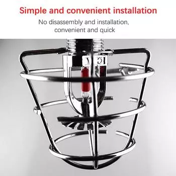 Противопожарный спринклерный защитный кожух Защитный кронштейн для спринклера Защитный щит серебряный