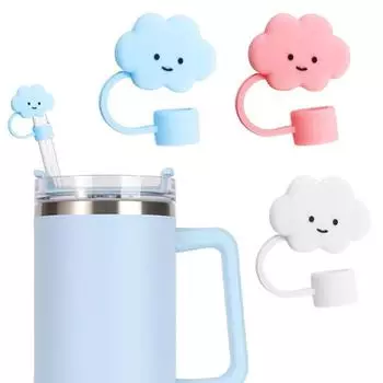 Противопыльные соломенные чехлы для наконечников, силиконовые соломенные колпачки-топперы, соломенные чехлы, кепки для путешествий, пеших прогулок розовый