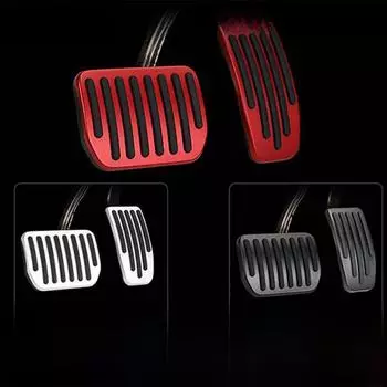 Противоскользящая, износостойкая педаль тормоза и акселератора для Tesla Model 3/Y 3/Y5 anti-slip серебряный