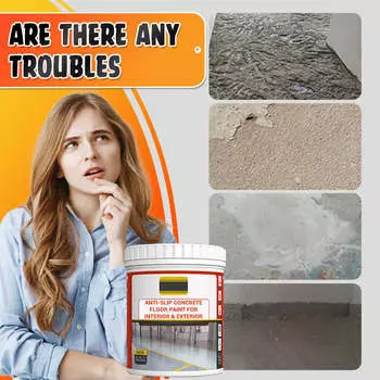 Противоскользящая краска для бетонного пола для внутренних и наружных работ Эпоксидно-акриловая краска для бетона и гаражных полов Гидроизоляция бытовых помещений