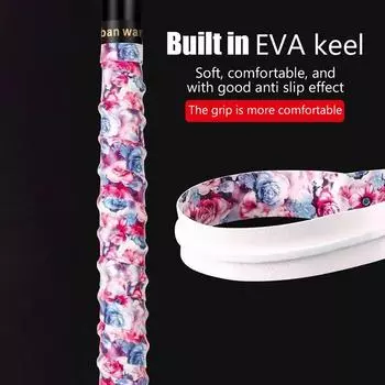 Противоскользящая лента для обмотки ручек теннисной ракетки для удочки, впитывающая пот, напульсник для бадминтона