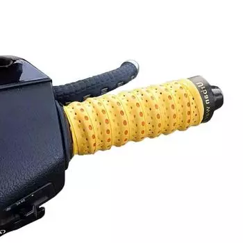 Противоскользящая лента для руля мотоцикла, лента для руля дорожного велосипеда, полиуретановая лента для руля велосипеда, мягкая антивибрационная лента, защитные ремешки для велосипеда жёлтый