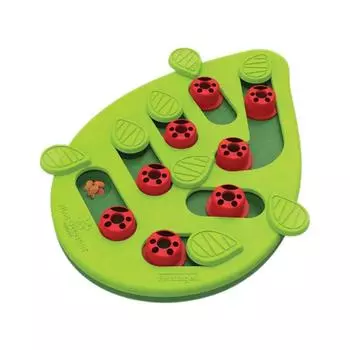 Противоскользящая миска для медленного кормления питомцев, портативный диспенсер для корма, интерактивная игрушка-головоломка для кошек, котенок зелёный